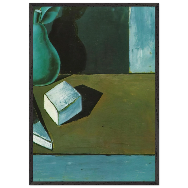 STILL LIFE 5 N2 - Salvador Dali 70x100 cm / 28x40 inches Framed Art Print – Black Wooden Frame