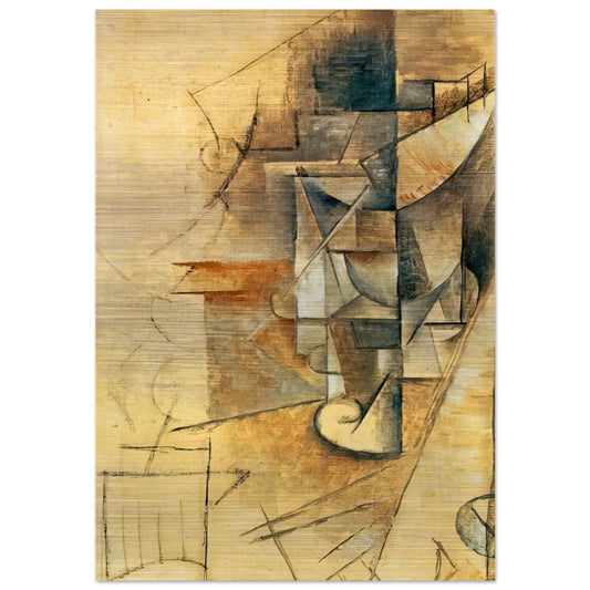 A glass - Pablo Picasso Brushed Aluminum Print - 70x100 cm / 28x40 inches | Pablo Picasso Aluminum Print | Pablo Picasso Prints