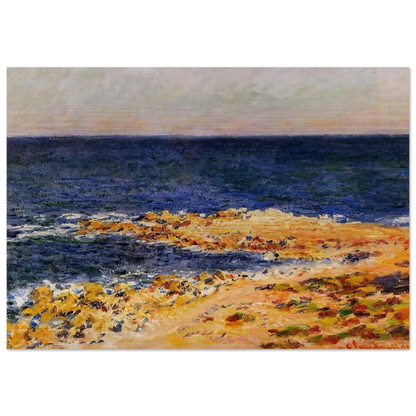 The Big Blue at Antibes - claude monet Brushed Aluminum Print - 70x100 cm / 28x40 inches | claude monet Aluminum Print | claude monet Prints