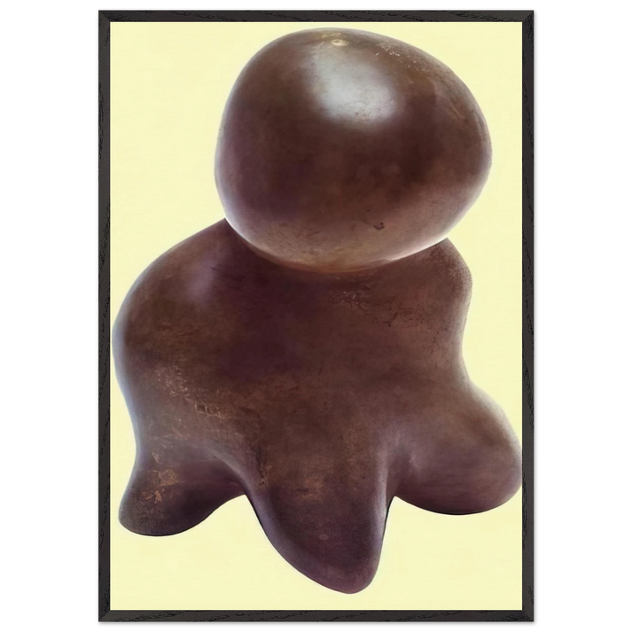 The Dream - Jean Arp 70x100 cm / 28x40 inches Framed Art Print – Black Wooden Frame