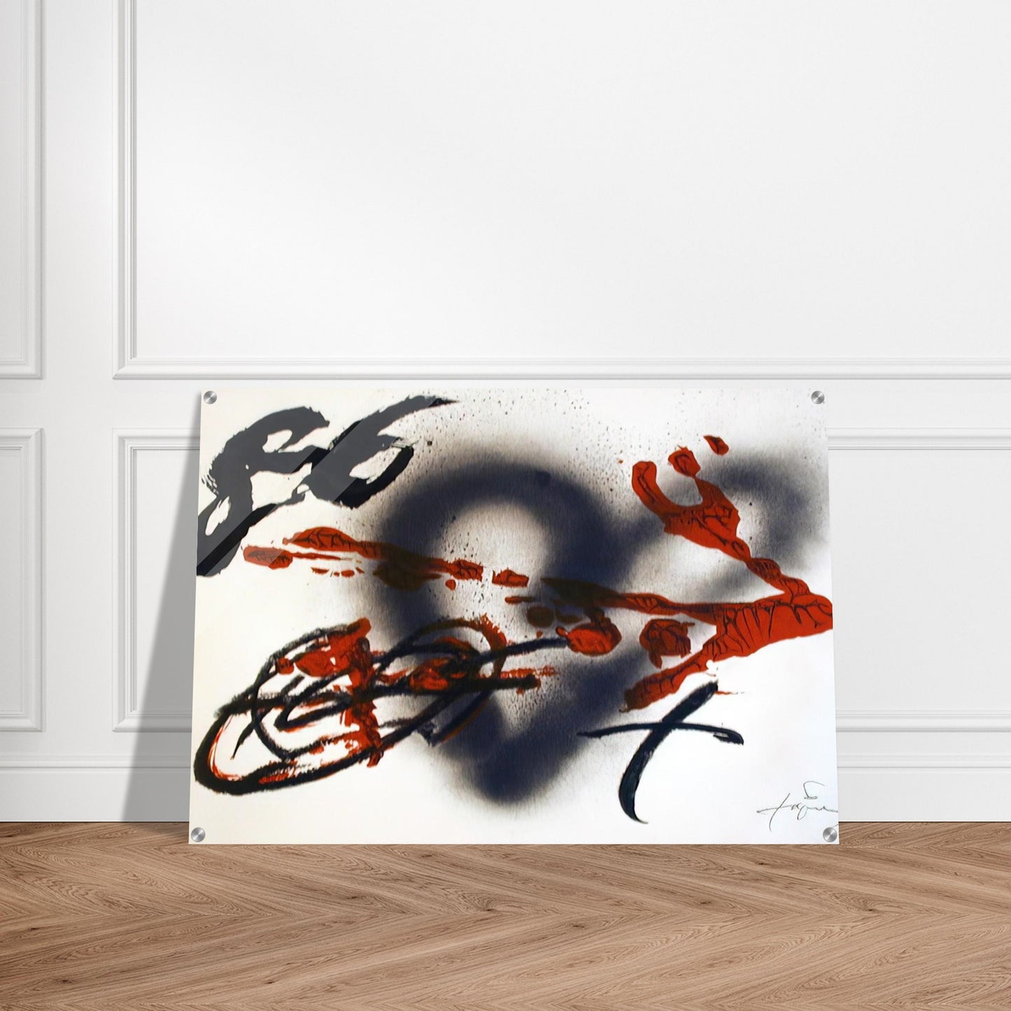 COEUR ET FLECHE 1985 - Antoni Tapies Acrylic Print - 70x100 cm / 28x40″ inches | Antoni Tapies Wall Art | Antoni Tapies Prints