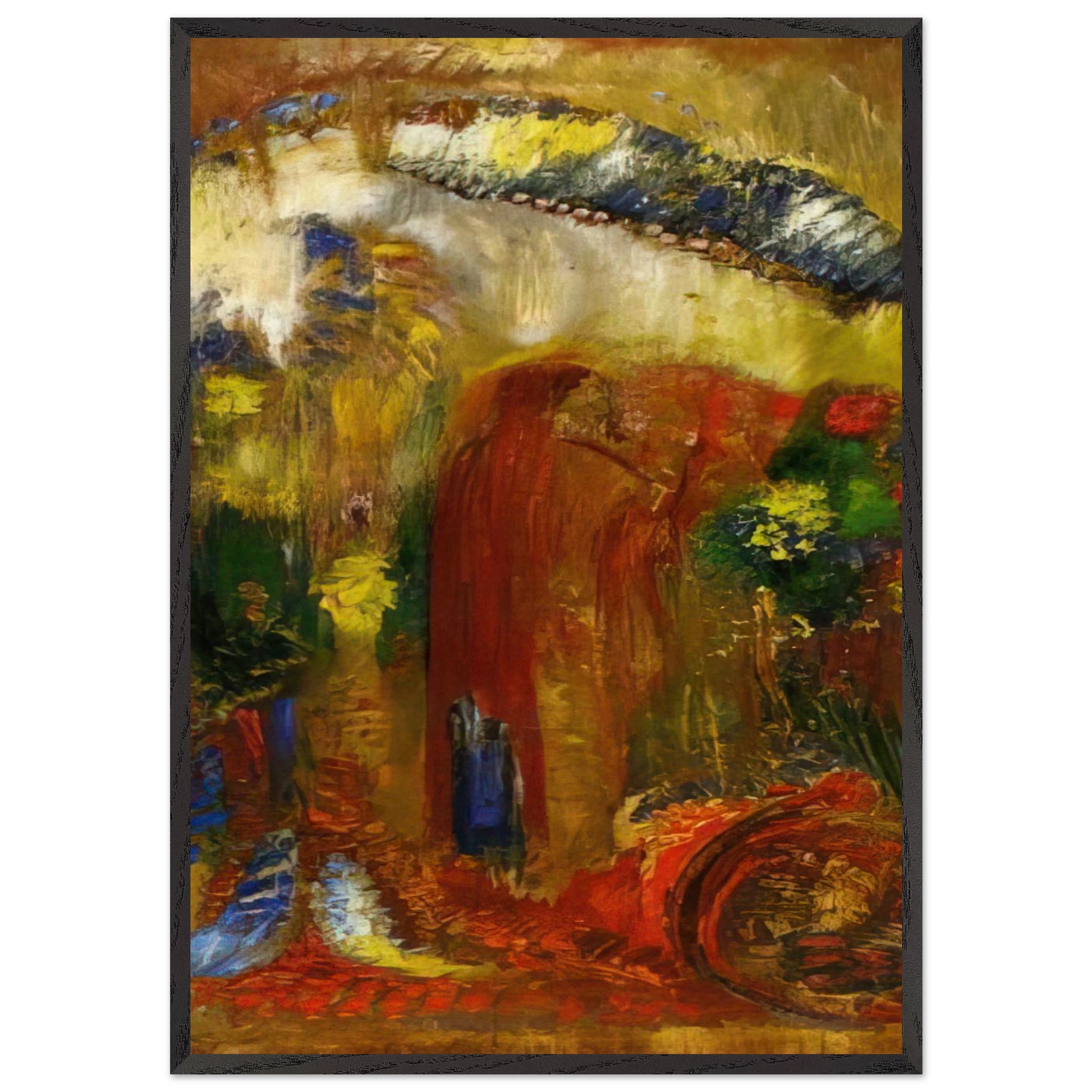 THE SERMON - Odilon Redon Framed Art Print – Black Wooden Frame - Default Title - -Framed Art Print