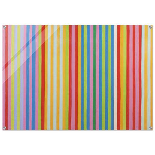 Red Chatterbox - 1967 - Gene Davis Acrylic Print - 70x100 cm / 28x40″ inches