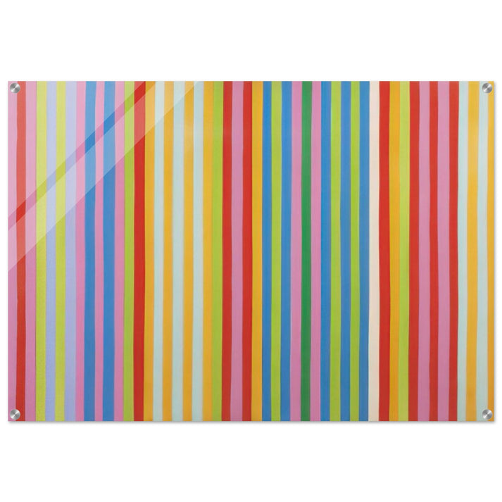 Red Chatterbox - 1967 - Gene Davis Acrylic Print - 70x100 cm / 28x40″ inches