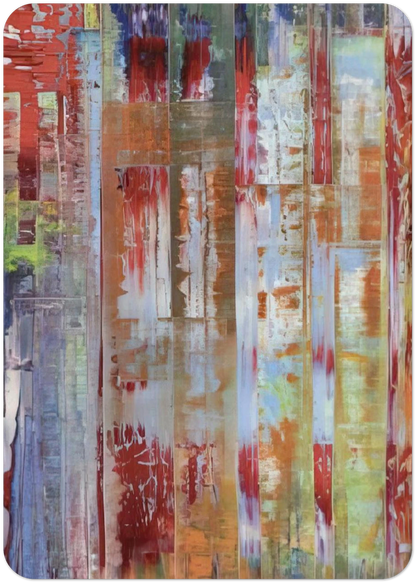 ABSTRACT BILDING By Gerhard Richter Pack of 10 Post Cards | Gerhard Richter Post Cards | A6 (10.5 x 14.8 cm) - 4.1 x 5.8 inches