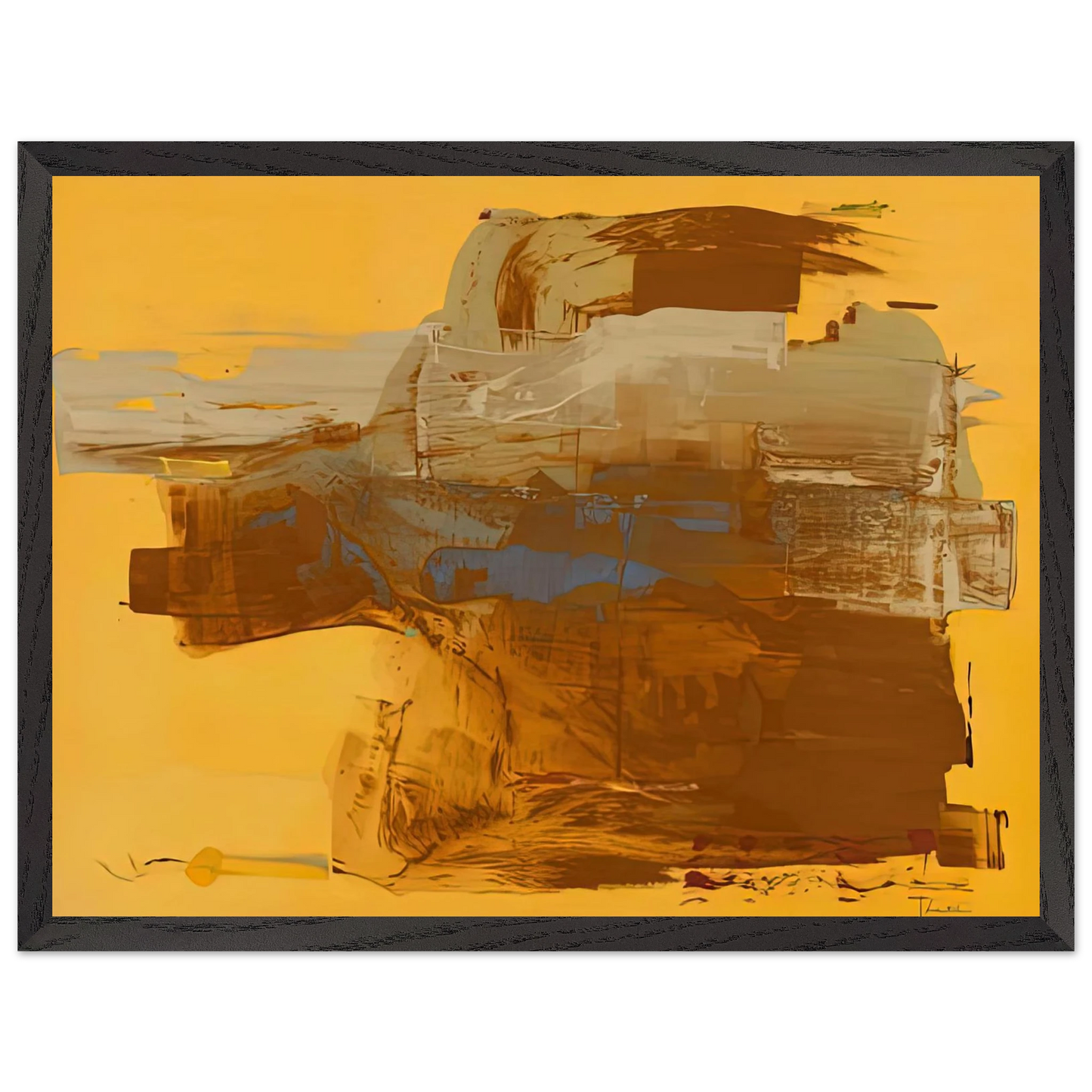 Helen Frankenthaler - Mineral Kingdom, 1976- Wall Art - 28x40 inches / 70x70 cm - Canvas (Imperial) - -