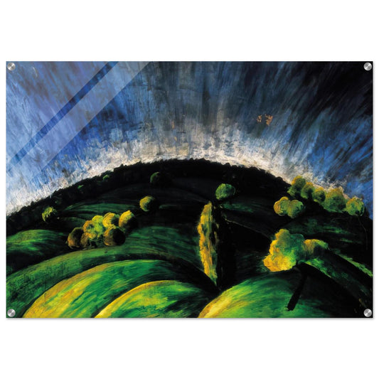 Mountains of Buda - Laszlo Moholy-Nagy Acrylic Print - 70x100 cm / 28x40″ inches