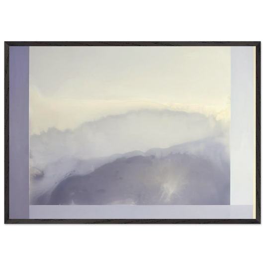 Approaching Arkansas - 1986 - Ronnie Landfield Framed Art Print – Black Wooden Frame - Default Title - -Framed Art Print