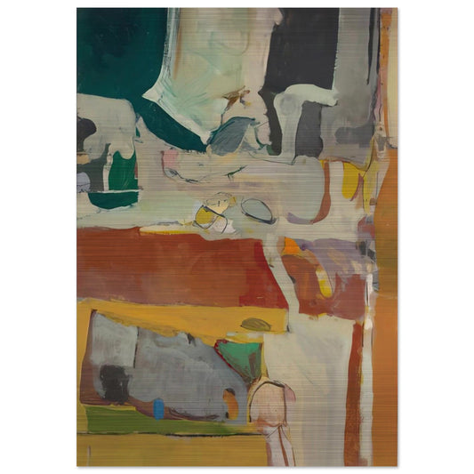 Urbana #4 - Richard Diebenkorn Brushed Aluminum Print - 70x100 cm / 28x40 inches | Richard Diebenkorn Aluminum Print | Richard Diebenkorn Prints