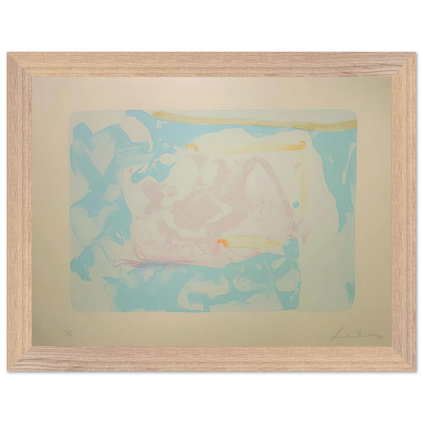 Helen Frankenthaler - Reflections III - 1995 Wall art - 15x20 cm / 6x8 inches - Fine Art Poster - -