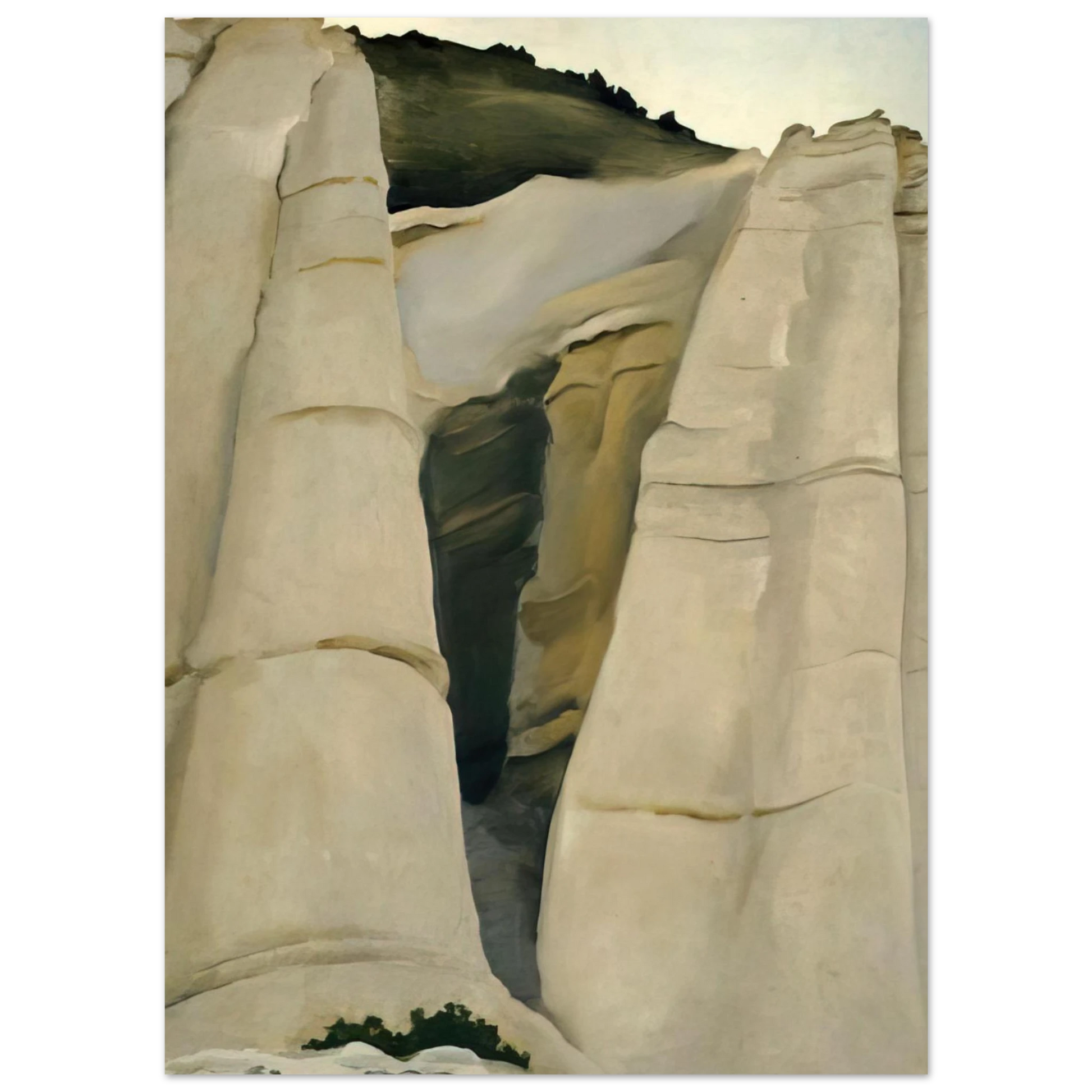 Georgia O'Keeffe - From the White Place Fine Art Poster - 75x100 cm / 30x40 inches