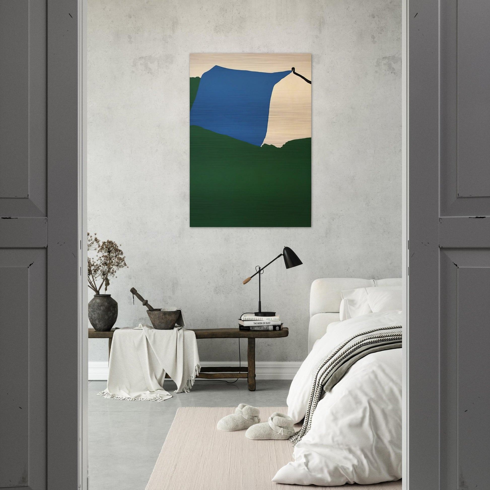 Camping II - 1970 - Ralston Crawford Brushed Aluminum Print - 70x100 cm / 28x40 inches | Ralston Crawford Aluminum Print | Ralston Crawford Prints