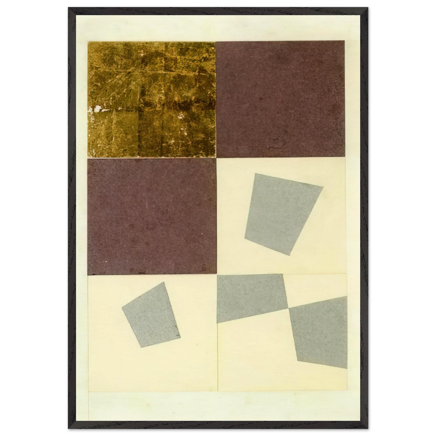 Geometric Collage - Jean Arp Framed Art Print – Black Wooden Frame - Default Title - -Framed Art Print