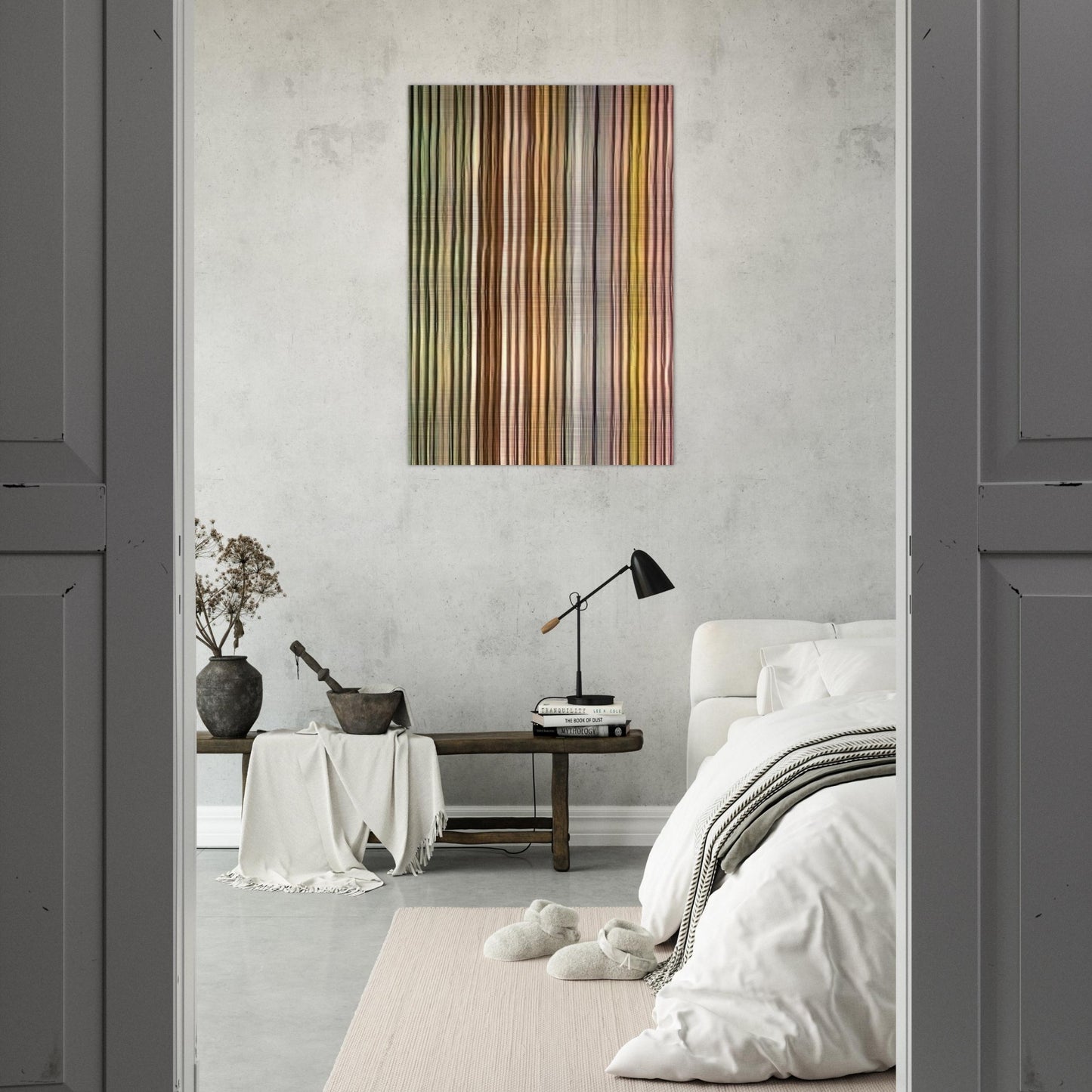 Long John - 1968 - Gene Davis Brushed Aluminum Print - 70x100 cm / 28x40 inches | Gene Davis Aluminum Print | Gene Davis Prints