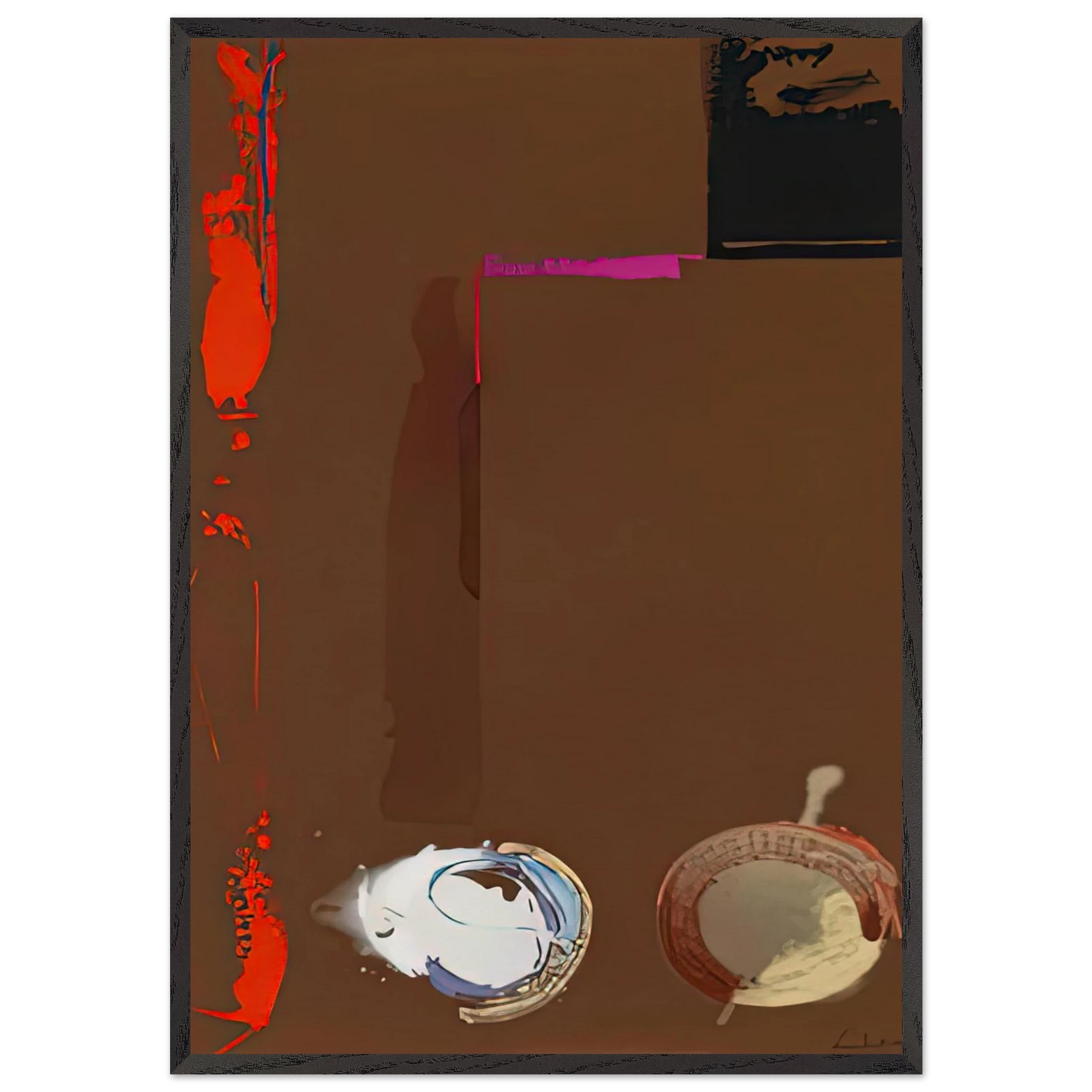 Syzygy 1987- - Helen Frankenthaler Framed Art Print – Black Wooden Frame - Default Title - -Framed Art Print