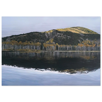 BEAVER DAM POND ACADIA NATIONAL PARK 2009 - Richard Estes Brushed Aluminum Print - 70x100 cm / 28x40 inches | Richard Estes Aluminum Print | Richard Estes Prints