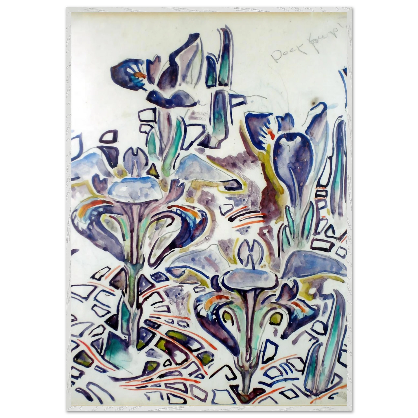 Walter Inglis Anderson - Walter Anderson Wall art - A2 (42 x 59.4  cm) - Premium Wooden Framed Poster With Fine Art Paper - White frame