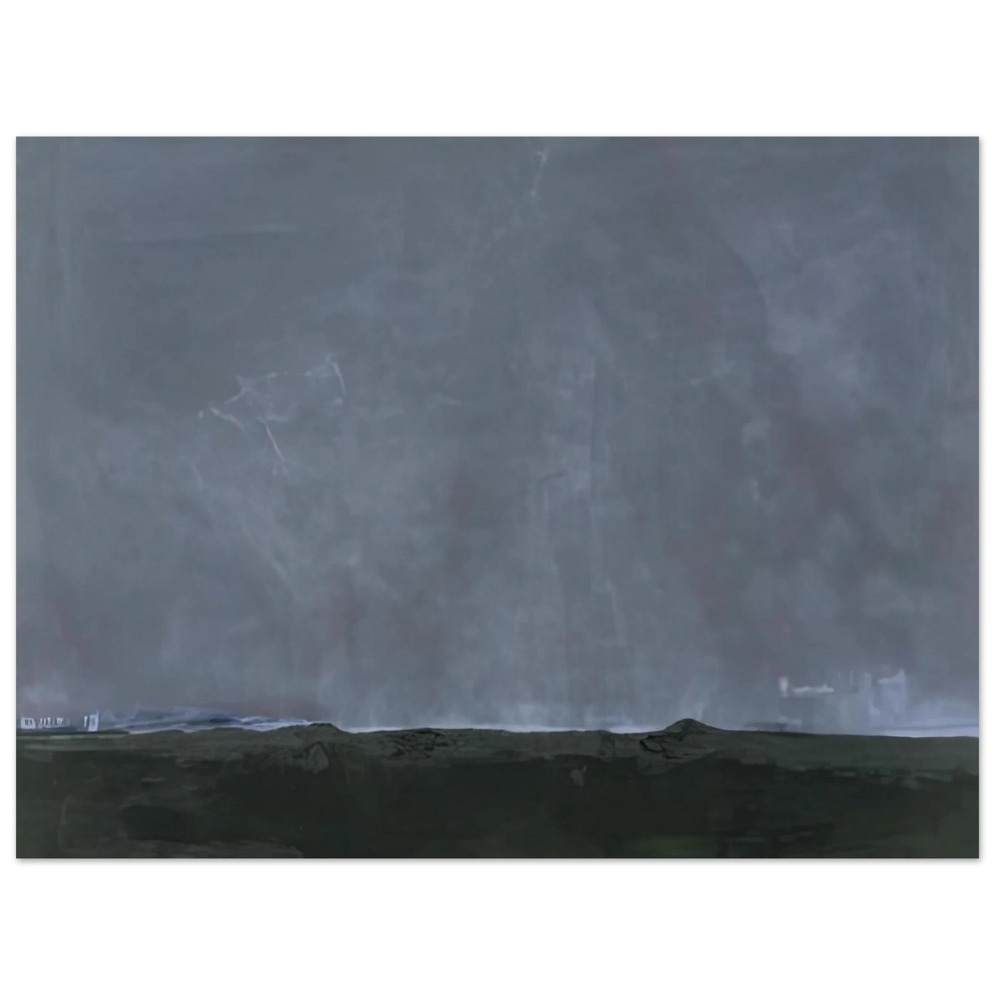 Helen Frankenthaler - Driving East, 2002- Wall Art - 60x80 cm / 24x32 inches - Premium Wooden Framed Poster With Fine Art Paper - Black frame