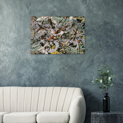 UNTITLED GREEN SILVER 1949 - Jackson Pollock Brushed Aluminum Print - 70x100 cm / 28x40 inches | Jackson Pollock Aluminum Print | Jackson Pollock Prints