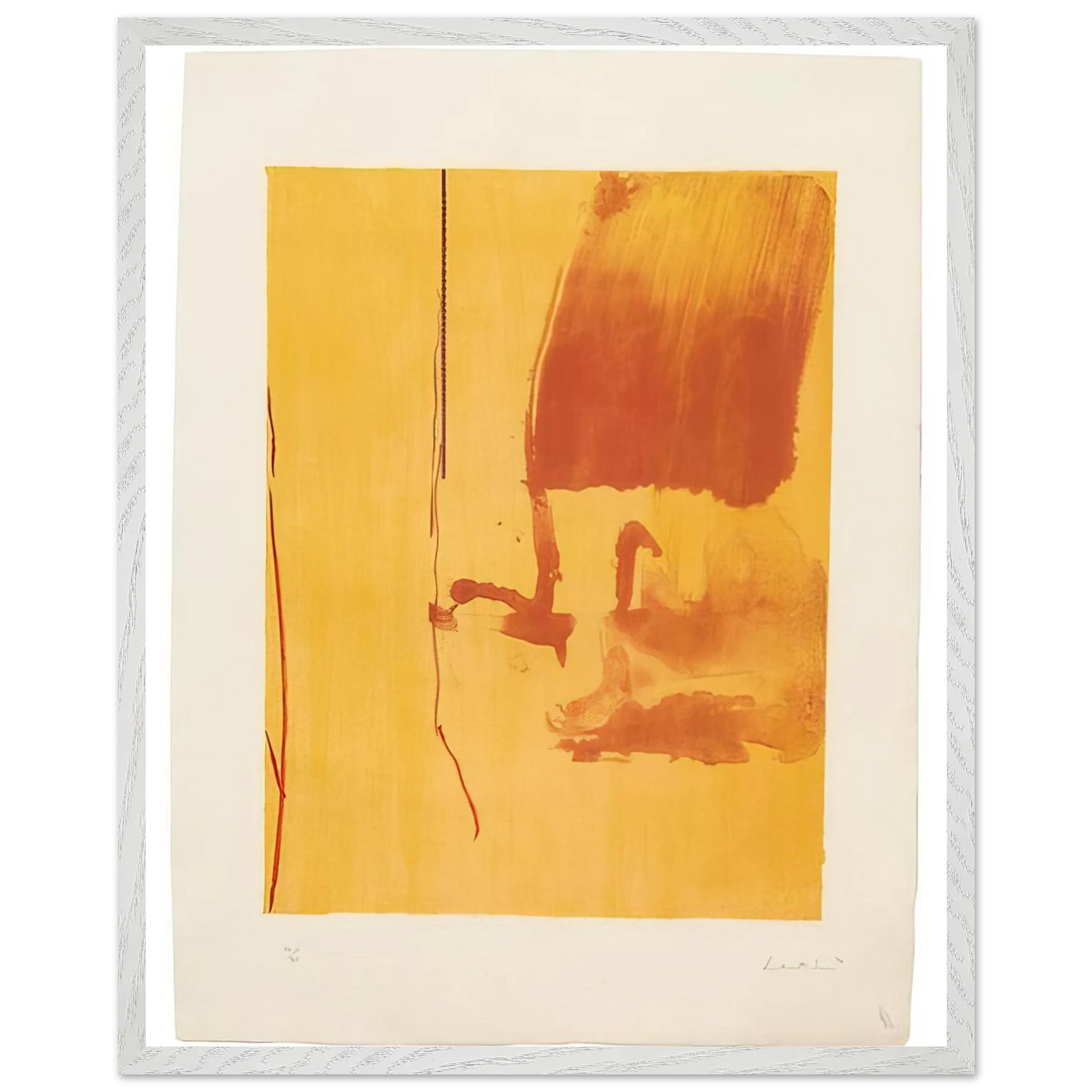 Helen Frankenthaler - Harvest - 1976 Wall art - A1 (59.4 x 84.1  cm) - Premium Wooden Framed Poster With Fine Art Paper - Wood frame