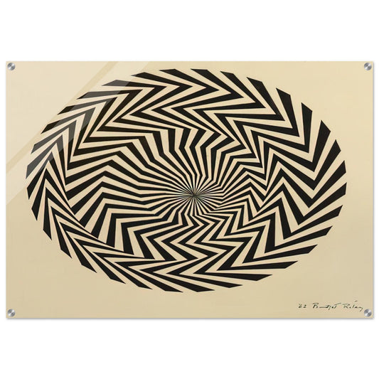 BLAZE STUDY 1962 - Bridget Riley Acrylic Print - 70x100 cm / 28x40″ inches | Bridget Riley Wall Art | Bridget Riley Prints