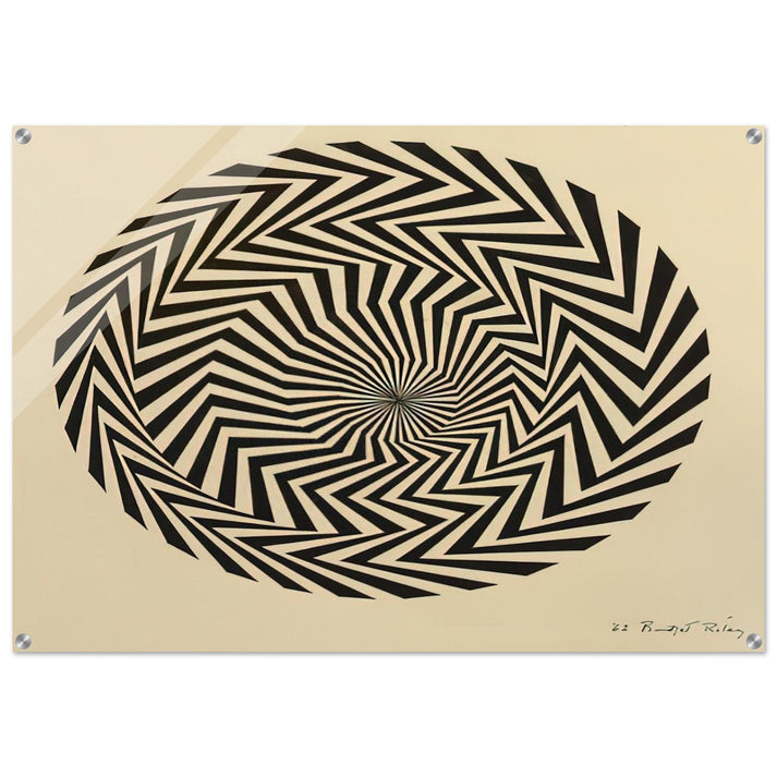 BLAZE STUDY 1962 - Bridget Riley Acrylic Print - 70x100 cm / 28x40″ inches | Bridget Riley Wall Art | Bridget Riley Prints