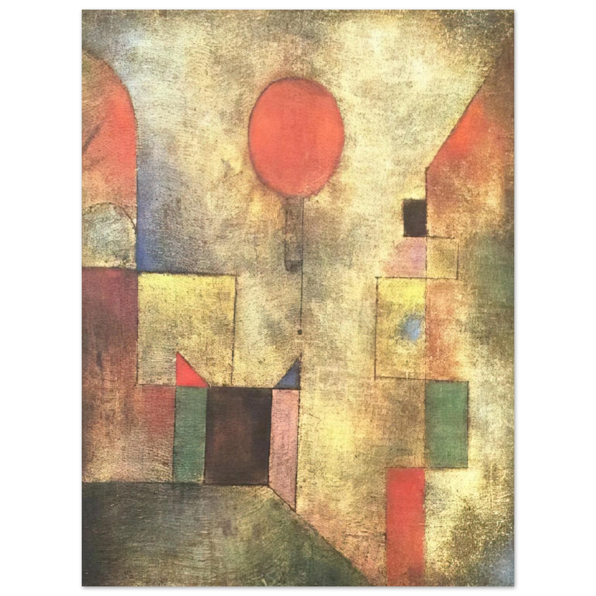 Paul Klee - RED BALLOON 1922 Fine Art Poster - Default Title