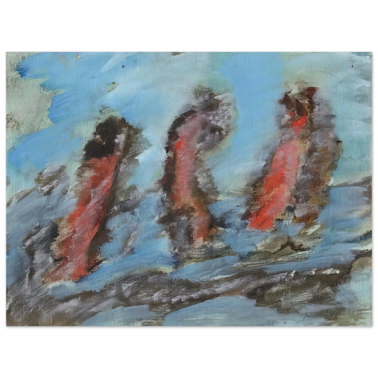 Henri Michaux - UNTITLED KC 505 1984 Fine Art Poster - Default Title