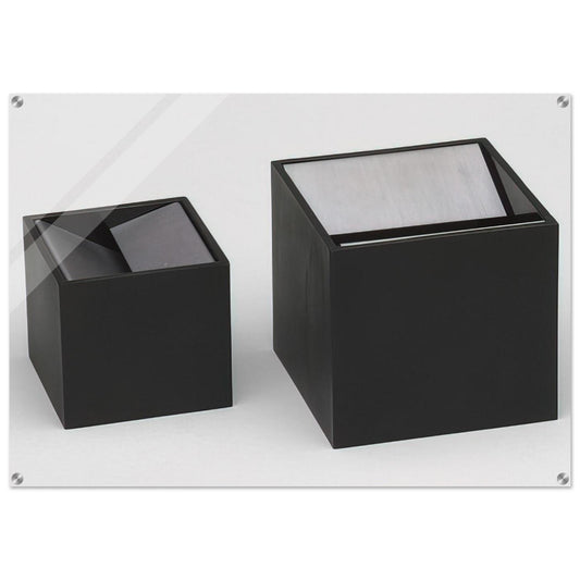 Cubo Ashtray design - 1957 - Bruno Munari Acrylic Print - 70x100 cm / 28x40″ inches