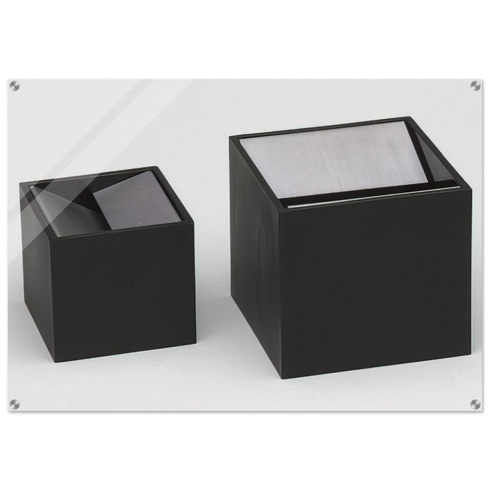 Cubo Ashtray design - 1957 - Bruno Munari Acrylic Print - 70x100 cm / 28x40″ inches