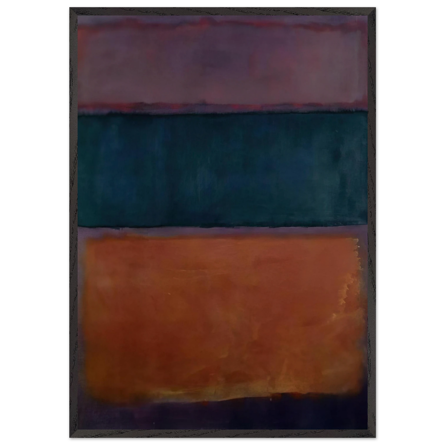 Untitled - 1963 N2 - Mark Rothko Framed Art Print – Black Wooden Frame - Default Title - -Framed Art Print