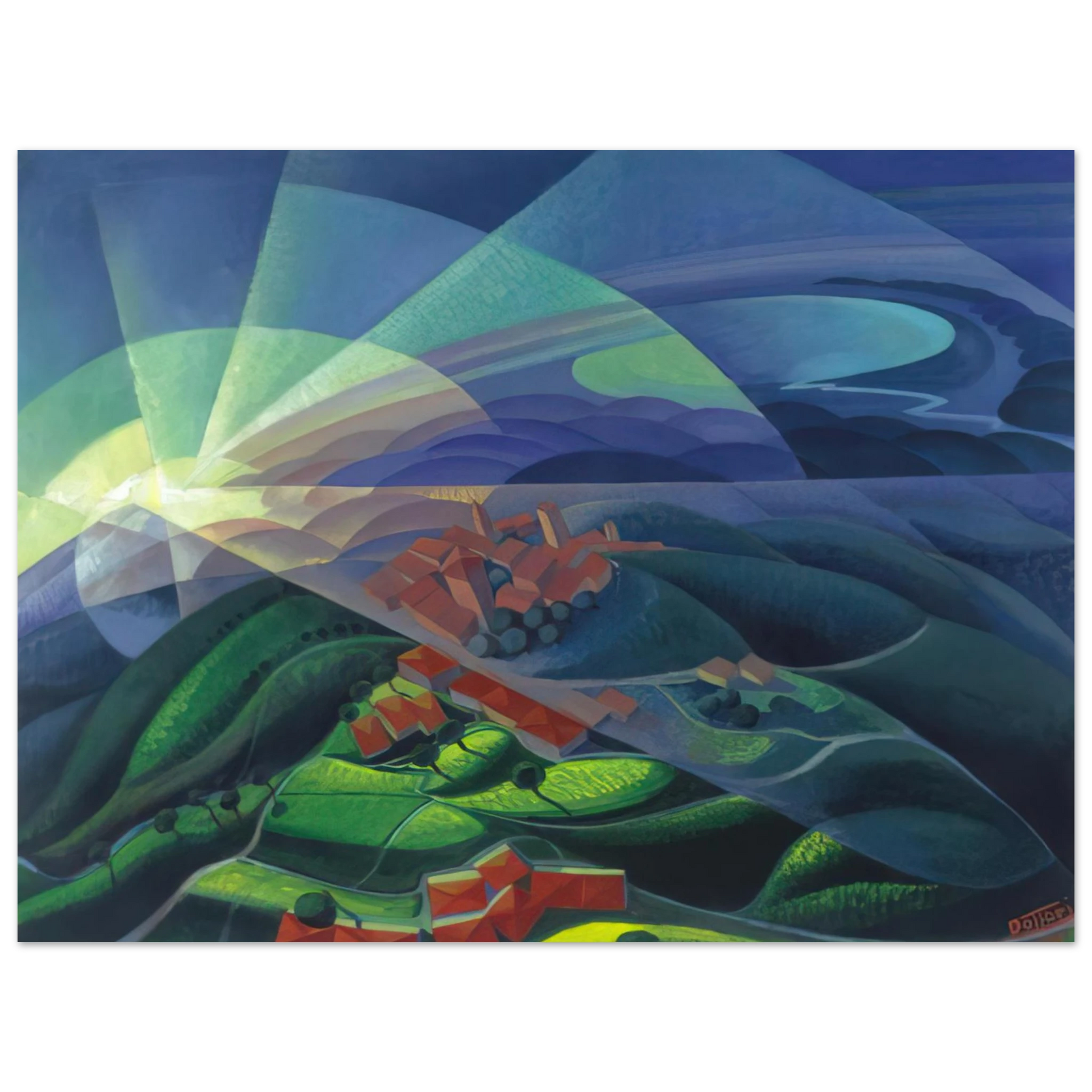 Gerardo Dottori - Aurora Volando - 1933 Fine Art Poster - Default Title