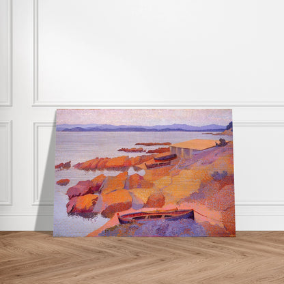 Coast Near Antibes - Henri-Edmond Cross Brushed Aluminum Print - 70x100 cm / 28x40 inches | Henri-Edmond Cross Aluminum Print | Henri-Edmond Cross Prints