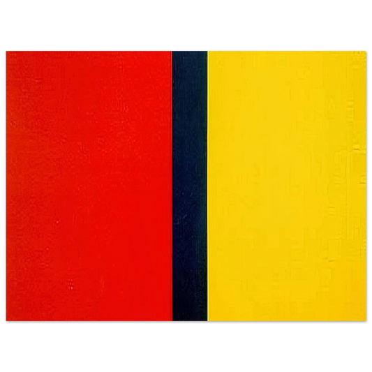 Barnett Newman - Who's Afraid of Red, Yellow, and Blue IV Fine Art Poster - Default Title