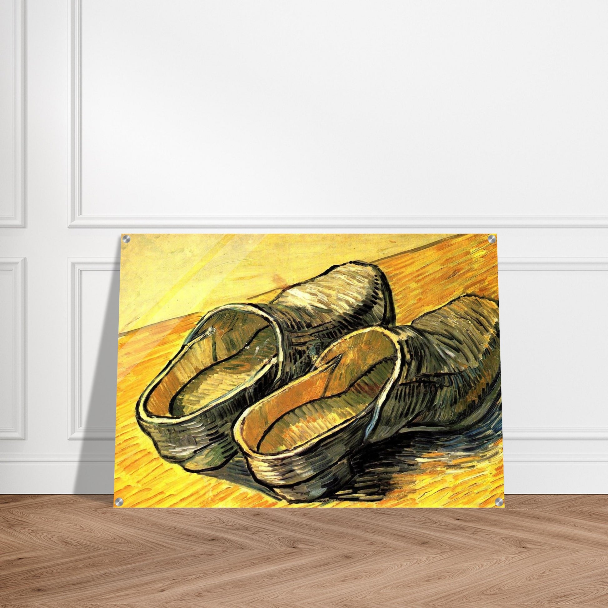 A Pair of Leather Clogs - Vincent van Gogh Acrylic Print - 70x100 cm / 28x40″ inches