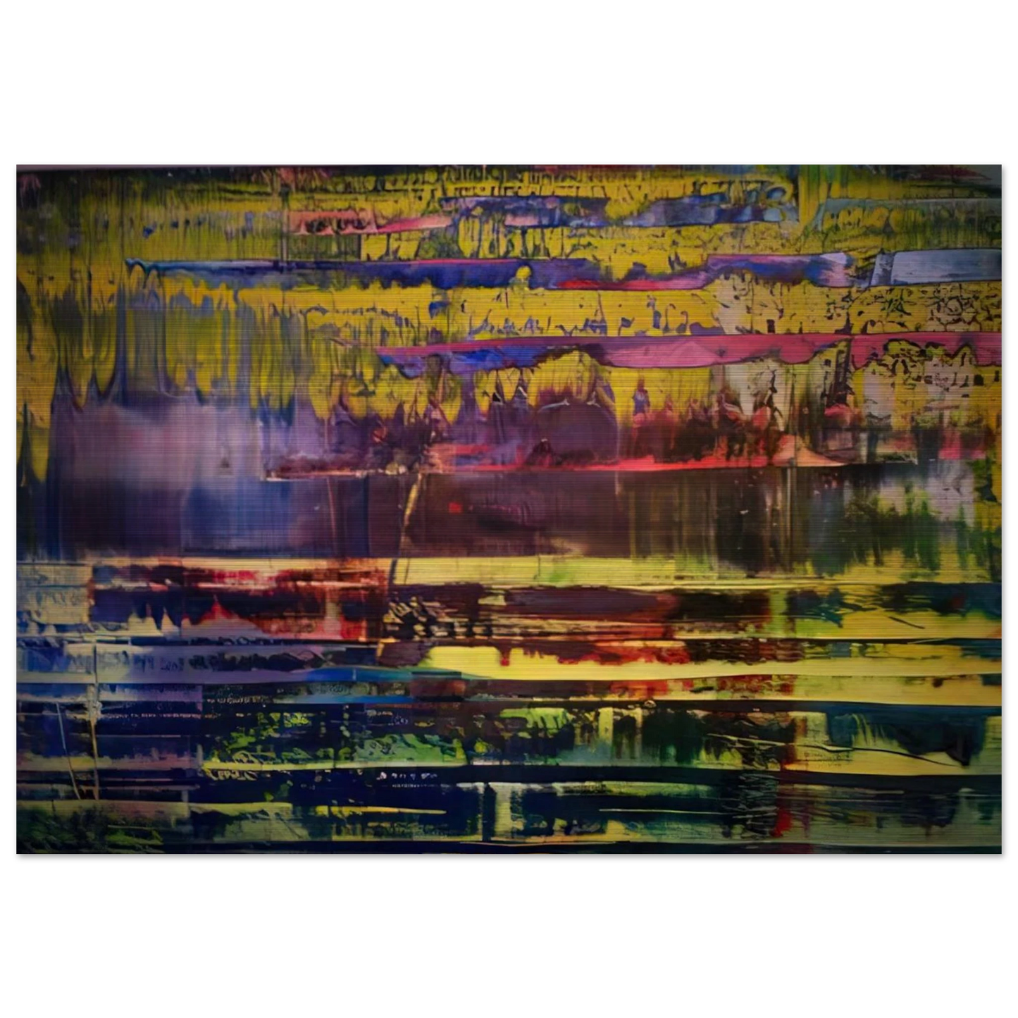 WALLACE BOURNES - Gerhard Richter Brushed Aluminum Print - 70x100 cm / 28x40 inches | Gerhard Richter Aluminum Print | Gerhard Richter Prints