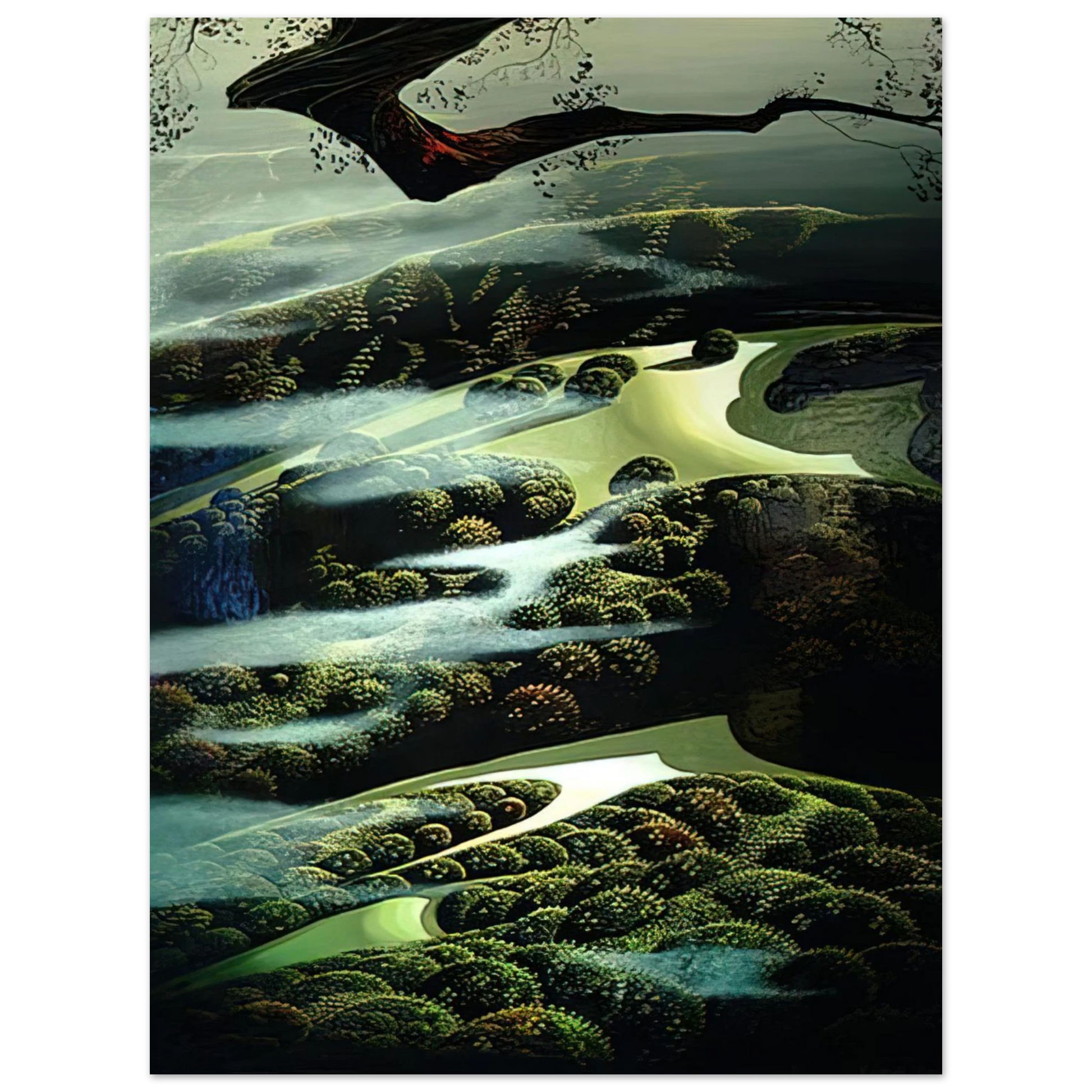 Eyvind Earle - Carmel Valley Memory Fine Art Poster - Default Title