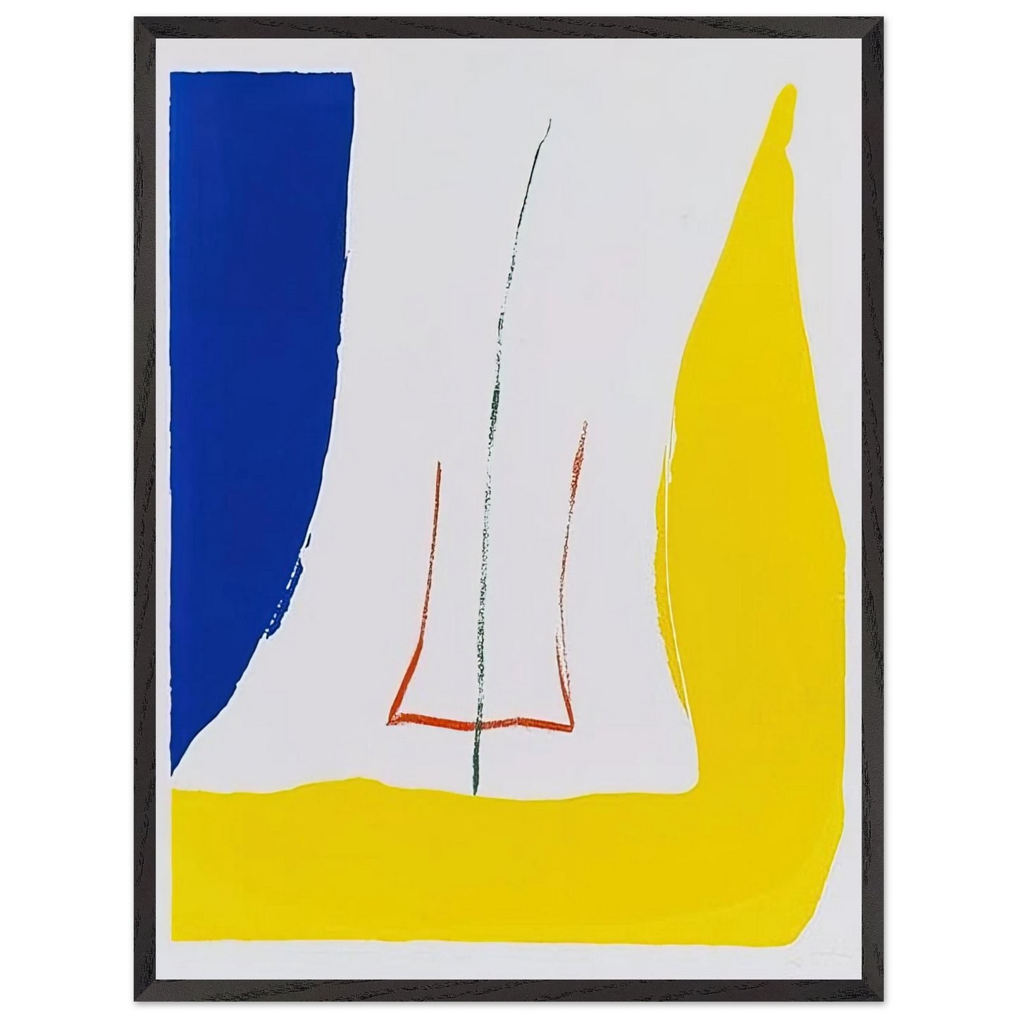 Helen Frankenthaler - Sun Corner - 1968 Wall art - 27x35 cm / 11x14 inches - Fine Art Poster - -