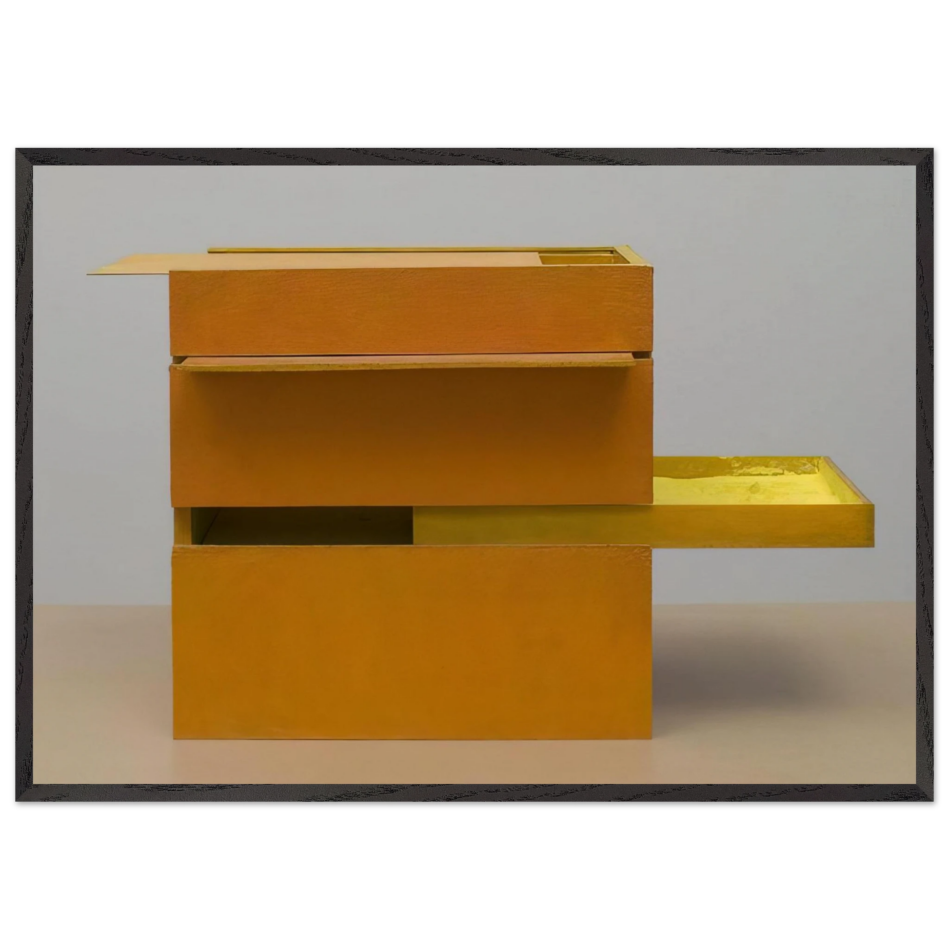 B11 Box Bolide 09 - Helio Oiticica 70x100 cm / 28x40 inches Framed Art Print – Black Wooden Frame