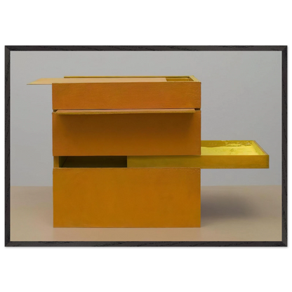 B11 Box Bolide 09 - Helio Oiticica 70x100 cm / 28x40 inches Framed Art Print – Black Wooden Frame