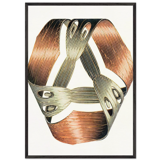 MOEBIUS STRIP I - MC Escher Framed Art Print – Black Wooden Frame - Default Title - -Framed Art Print