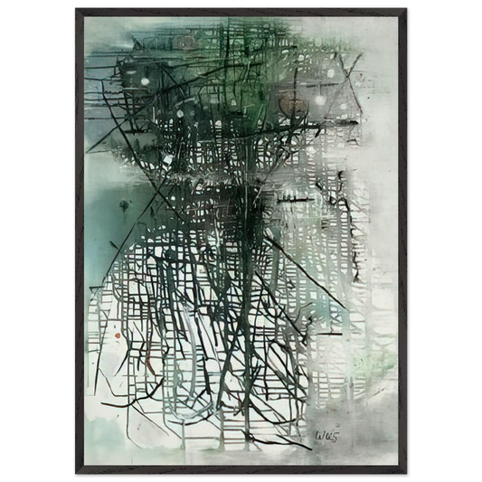 Composition - Art Informel N2 - Wols Framed Art Print – Black Wooden Frame - Default Title - -Framed Art Print