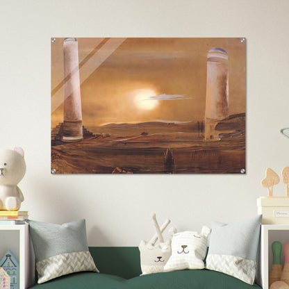 THE TOWERS - Salvador Dali Acrylic Print - 70x100 cm / 28x40″ inches | Salvador Dali Wall Art | Salvador Dali Prints