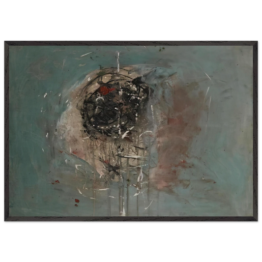 Composition - 1948 N3 - Wols Framed Art Print – Black Wooden Frame - Default Title - -Framed Art Print