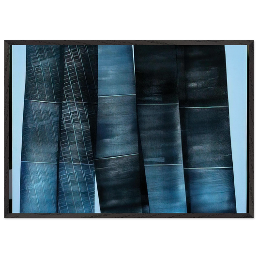 Untitled - 1976 N4 - Hans Hartung Framed Art Print – Black Wooden Frame - Default Title - -Framed Art Print