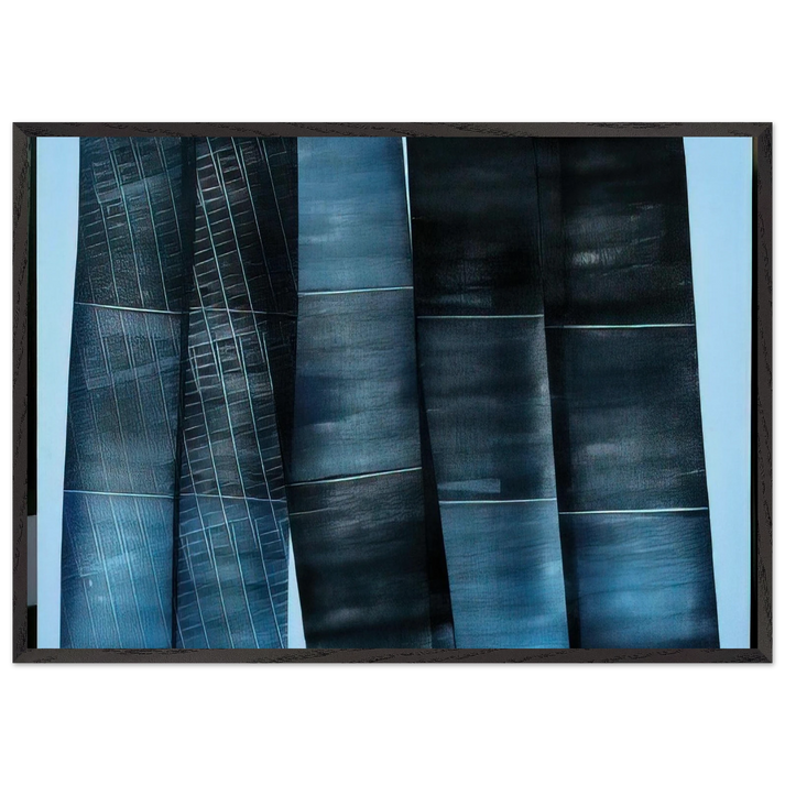 Untitled - 1976 N4 - Hans Hartung 70x100 cm / 28x40 inches Framed Art Print – Black Wooden Frame