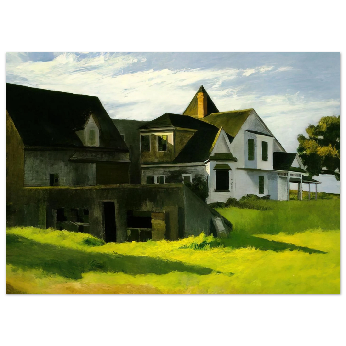 Edward Hopper - Cape Cod Afternoon Fine Art Poster - 40x60 cm / 16x24 inches
