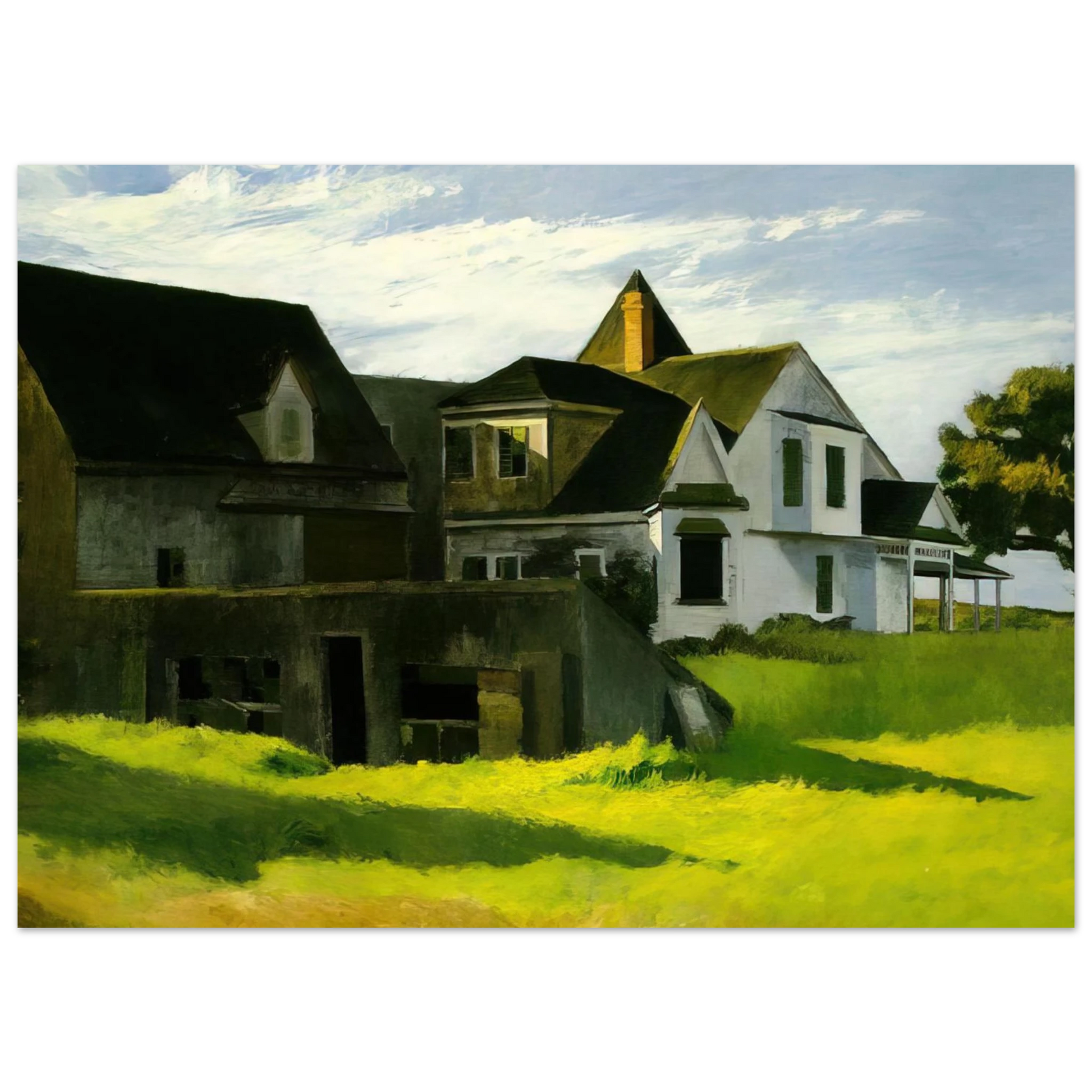 Edward Hopper - Cape Cod Afternoon Fine Art Poster - 40x60 cm / 16x24 inches