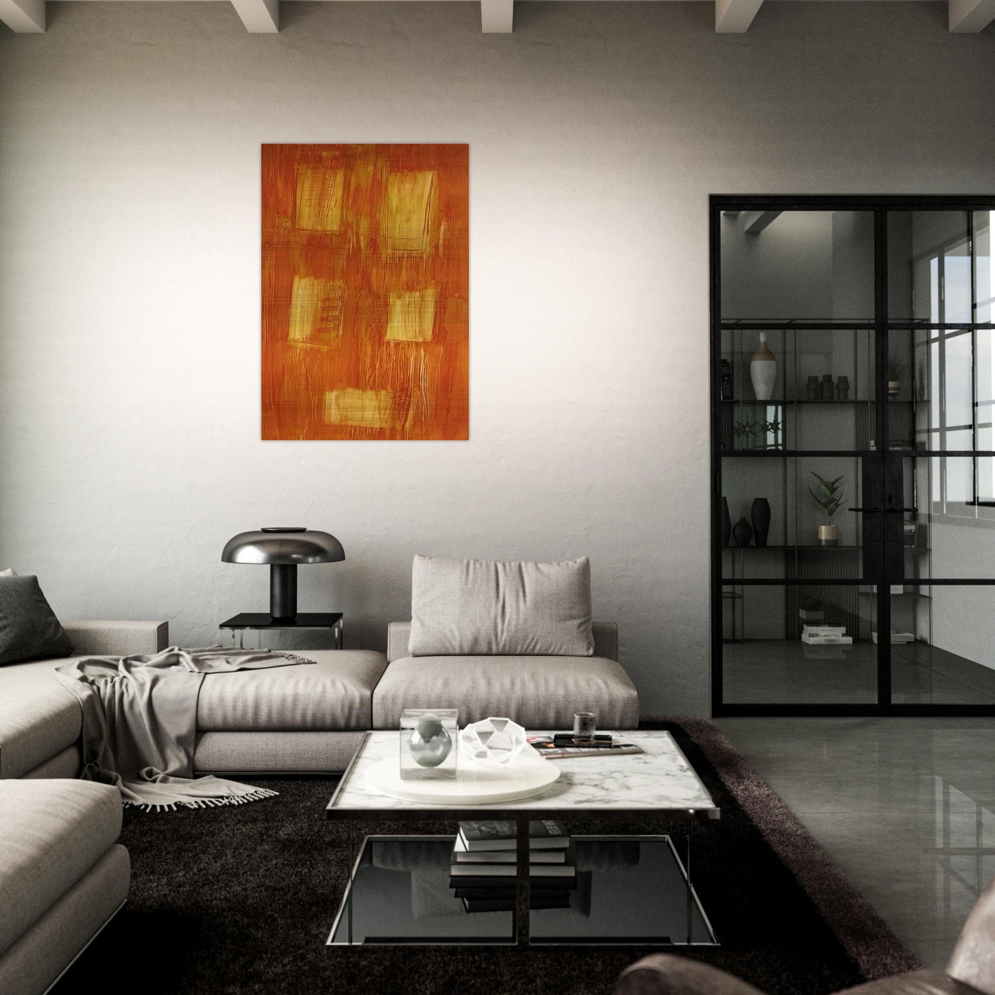 Untitled Cansons - Abstract Expressionism - Gunther Forg Brushed Aluminum Print - 70x100 cm / 28x40 inches | Gunther Forg Aluminum Print | Gunther Forg Prints