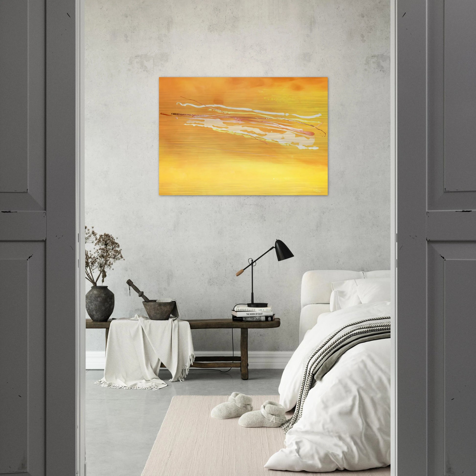 Spirit in the Sky - 1969 - Ronnie Landfield Brushed Aluminum Print - 70x100 cm / 28x40 inches | Ronnie Landfield Aluminum Print | Ronnie Landfield Prints